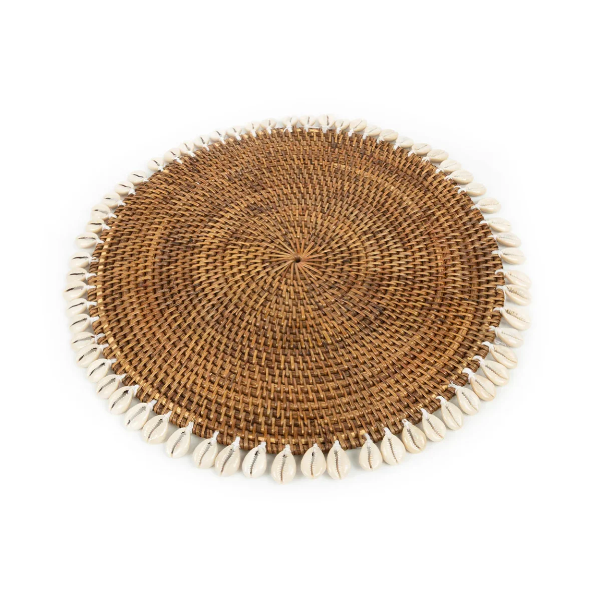 The Colonial Shell Placemat – Natural Brown